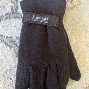 Brown Fleece Gloves